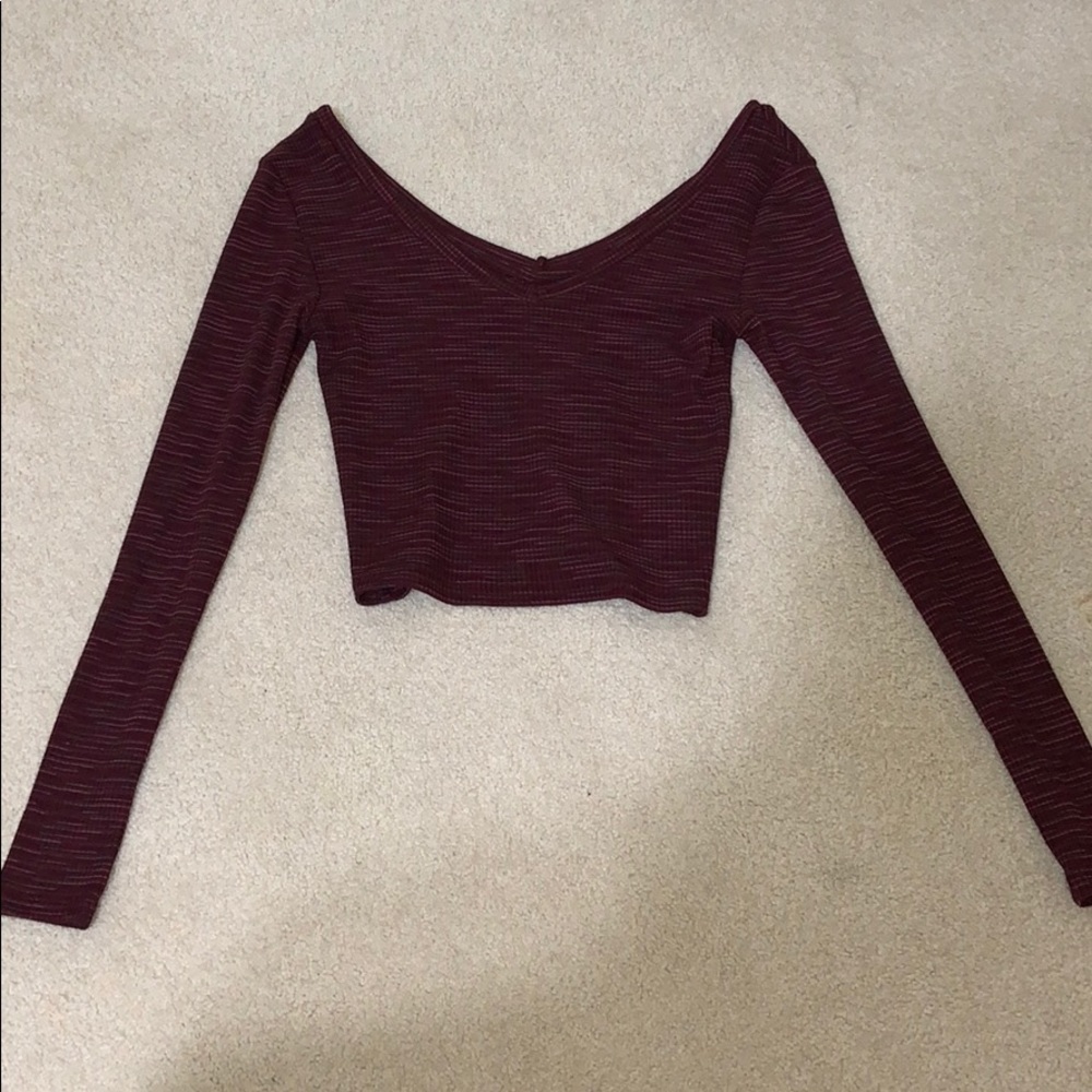 Long sleeve tight crop top from TopShop